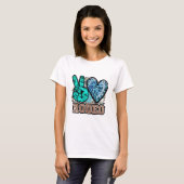 T-shirt Peace Love Rodeo (Devant entier)