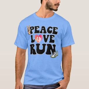 T-shirt Peace Love Run