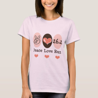 T-shirt Peace Love Run 26.2 Tee - shirt biologique