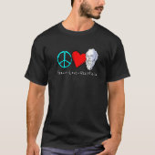 T-shirt Peace Love Skepticism saying for skeptics and phil (Devant)