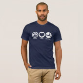 T-shirt Peace Love Skydive (Devant entier)