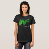 T-shirt Peace Love St Patrick's Day Cheer Boire Shamroc (Devant entier)