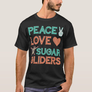 T-shirt Peace Love sucre planeur