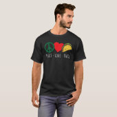 T-shirt Peace Love Tacos Cinco De Mayo Fiesta Mexican Hipp (Devant entier)