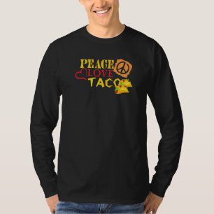 T-shirt Peace Love Tacos Nourriture Mexicaine Cinco De May
