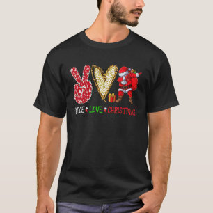 T-shirt Peace Love Thanksgiving Turquie Leopard Mains de p