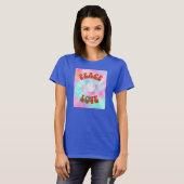 T-shirt Peace Love Tie Dye (Devant entier)