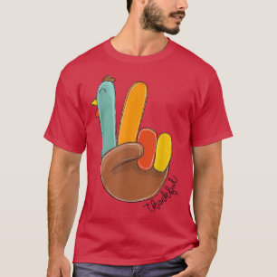 T-shirt Peace Love Turquie Merci Turquie Main Sign Merci