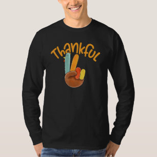 T-shirt Peace Love Turquie Merci Turquie Main Sign Merci