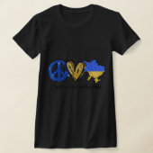 T-shirt Peace Love Ukraine Pavillon Ukrainien Je Me Trouve (Poser)