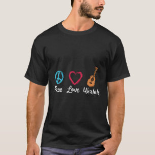 T-shirt Peace Love Ukulele
