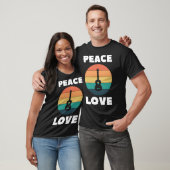 T-shirt Peace Love Ukulele Peace Love Uke Player Retro (Unisexe)