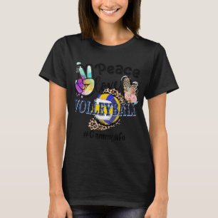 T-shirt Peace Love Volleyball Gammy Life Maman Grand-mère