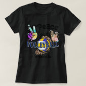 T-shirt Peace Love Volleyball Mima Life Maman Grand-mère L (Design devant)