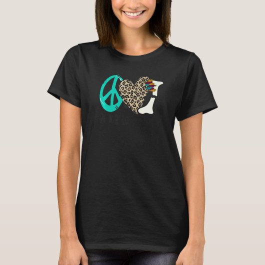 T-shirt Peace Love X ray Radiology Technician Radiologist (Devant)