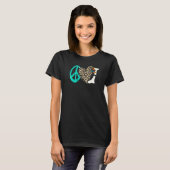 T-shirt Peace Love X ray Radiology Technician Radiologist (Devant entier)