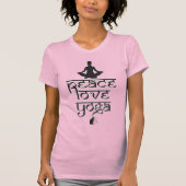 T-shirt Peace Love Yoga (Devant)