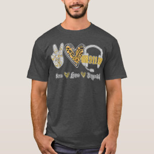 T-shirt Peace Loves 911 Dispatcher Cute Dispatcher Cadeaux