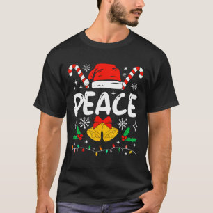 T-shirt Peace Matching Je viens en paix Couple Chapeau de