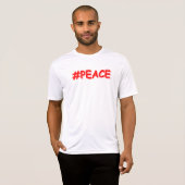 T-shirt "#PEACE" Mignonne Conception. Commandez dès mainte (Devant entier)