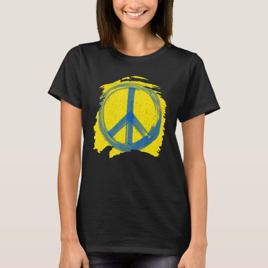 T-shirt Peace No War Peint B (Devant)