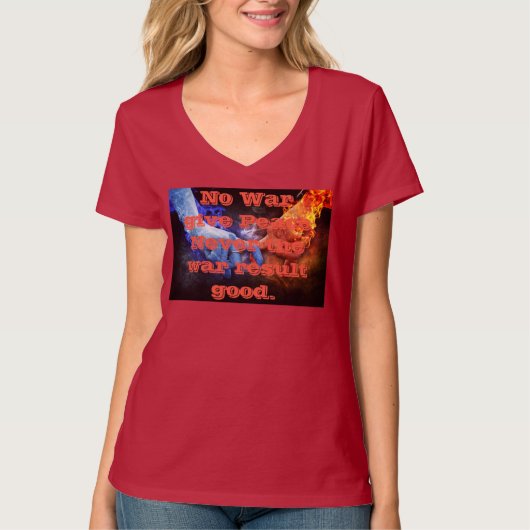 T-shirt Peace no war Women (Devant)
