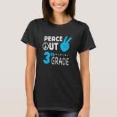 T-shirt Peace Out 3rd Grade Boys Third Grade Graduation (Devant)