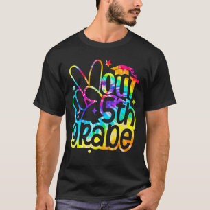 T-shirt Peace Out 5e année d'études Dernier jour de l'écol