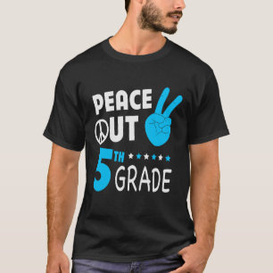 T-shirt Peace Out 5th Grade Boys 5e grade Graduation