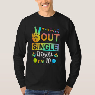 T-shirt Peace Out Chiffres simples Im 10 enfants