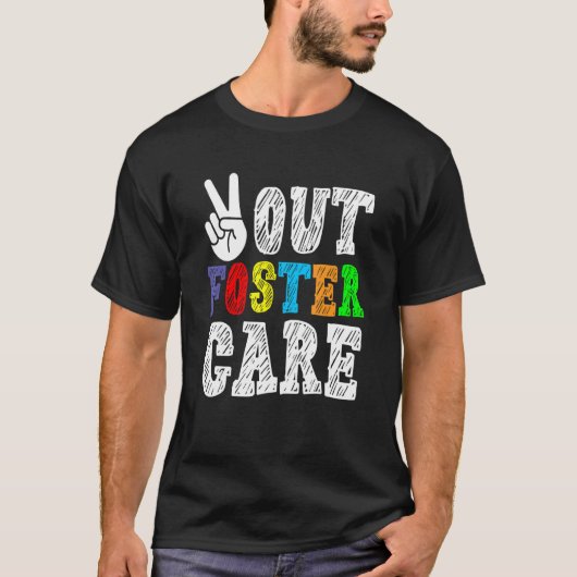 T-shirt Peace Out Foster Care Parent Adoption Foster Care (Devant)