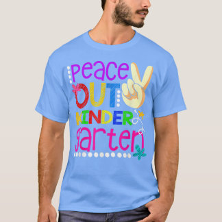T-shirt Peace Out maternelle Classe de 2022 Graduation Fu