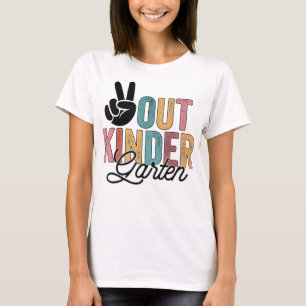 T-shirt Peace Out Maternelle Jour Dernier De L'École 2022