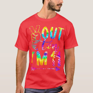T-shirt Peace Out Ten Im 11 Tie Dye 11th Happy Birthday Bo