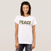 T-shirt Peace Retro John 16:33 Floral (Devant entier)