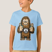 T-shirt Peace Sasquatch (Devant)