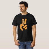 T-SHIRT PEACE SIGN  (Devant entier)
