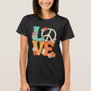 T-shirt Peace Sign Love 60 s 70 s les années 70 tenues pou
