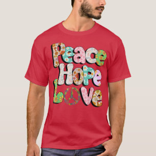T-shirt PEACE SIGN LOVE 60s 70s Tie Dye Hippie Halloween C