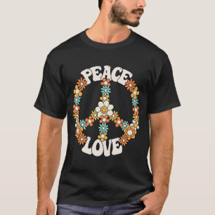 T-shirt Peace Sign Love 60s les années 70 Costume Super Hi