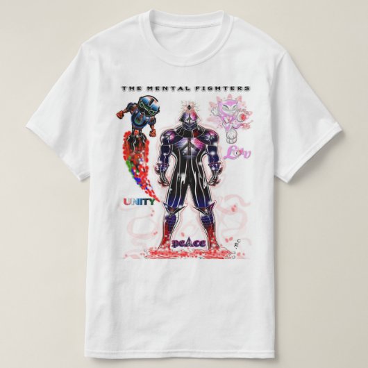 T-SHIRT PEACE UNITY AND LOVE (Design devant)