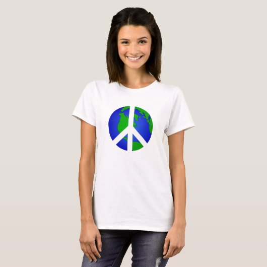 T-shirt Peace World Peace (Devant entier)