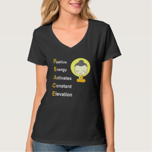 T-shirt Peace Yoga Namaste Calm Vibes positives