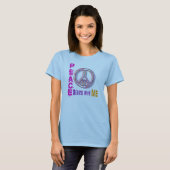 T-shirt PeaceBeginsWithMe (Devant entier)