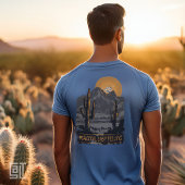 T-shirt Peaceful Easy Feeling -  Vinyl Desert Sunset Cactu
