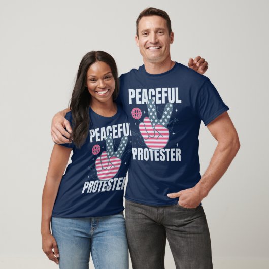 T-shirt Peaceful Protester Statement - Advocate for Change (Unisexe)