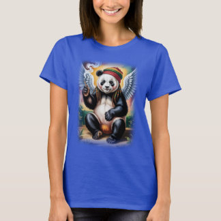 T-shirt Peaceful time for this Jamaican Angel Panda on a