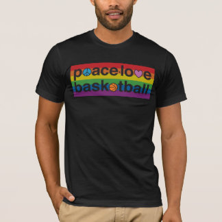 T-shirt PeaceLoveBasketball PRIDE Amer Vêtements Chemise (
