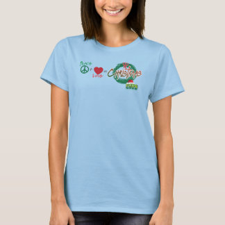 T-shirt PeaceLoveChristmas