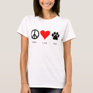 T-shirt Peacelovedog